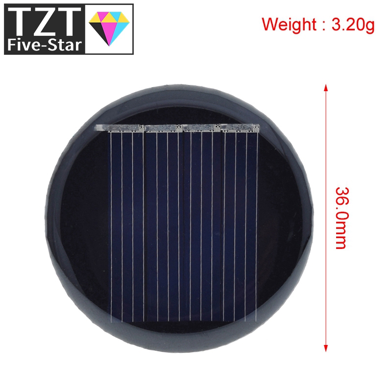 1/3/5PCS 2V 35mA 0.07W D36MM P - Solar Charger Panel Foldable 评论和价格
