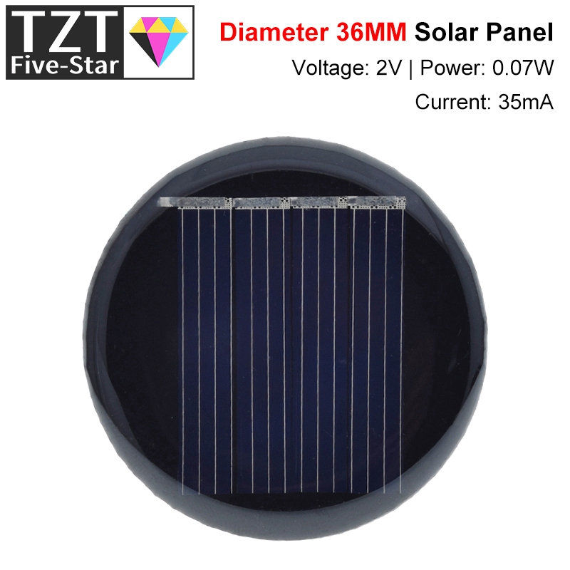 1/3/5PCS 2V 35mA 0.07W D36MM P - Solar Charger Panel Foldable 评论和价格