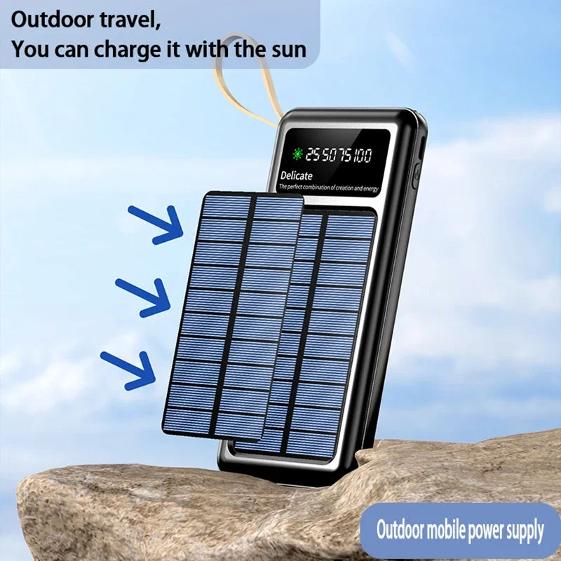 Solar Power Bank 20000mAh with - Solar Charger Panel Foldable 评论和价格