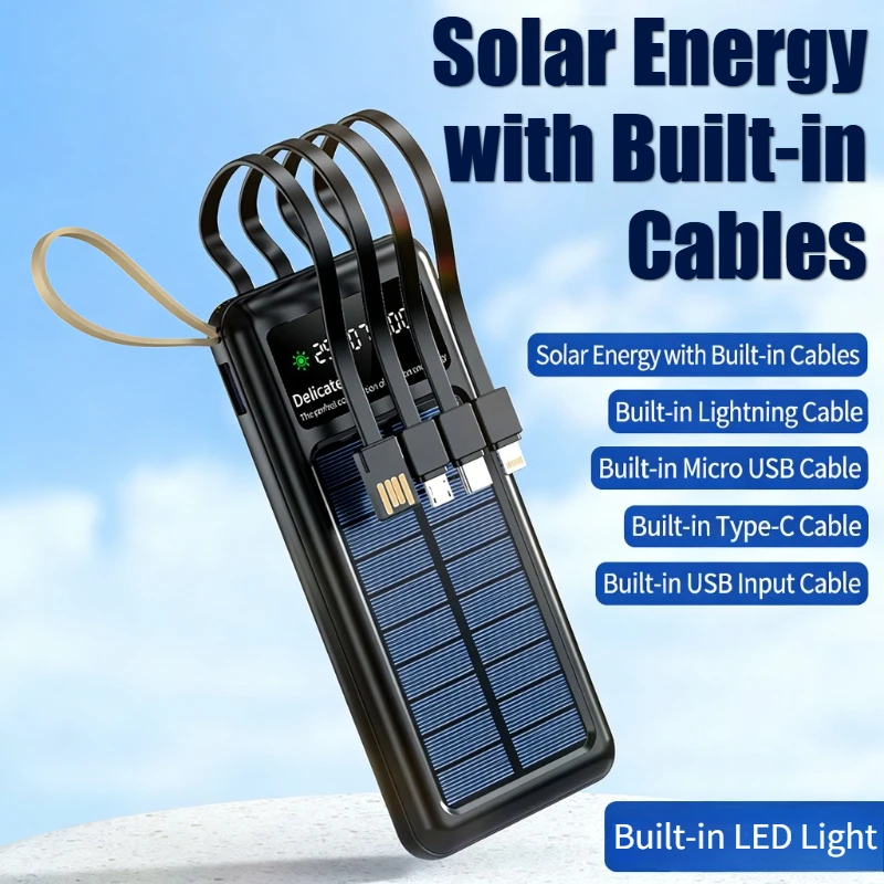 Solar Power Bank 20000mAh with - Solar Charger Panel Foldable 评论和价格
