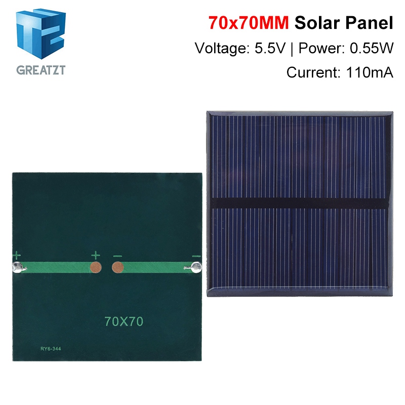 GREATZT 5.5V 110mA Solar Panel - Solar Charger Panel Foldable 评论和价格